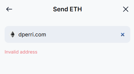 Crypto.com Wallet fails to resolve the address for dperri.com